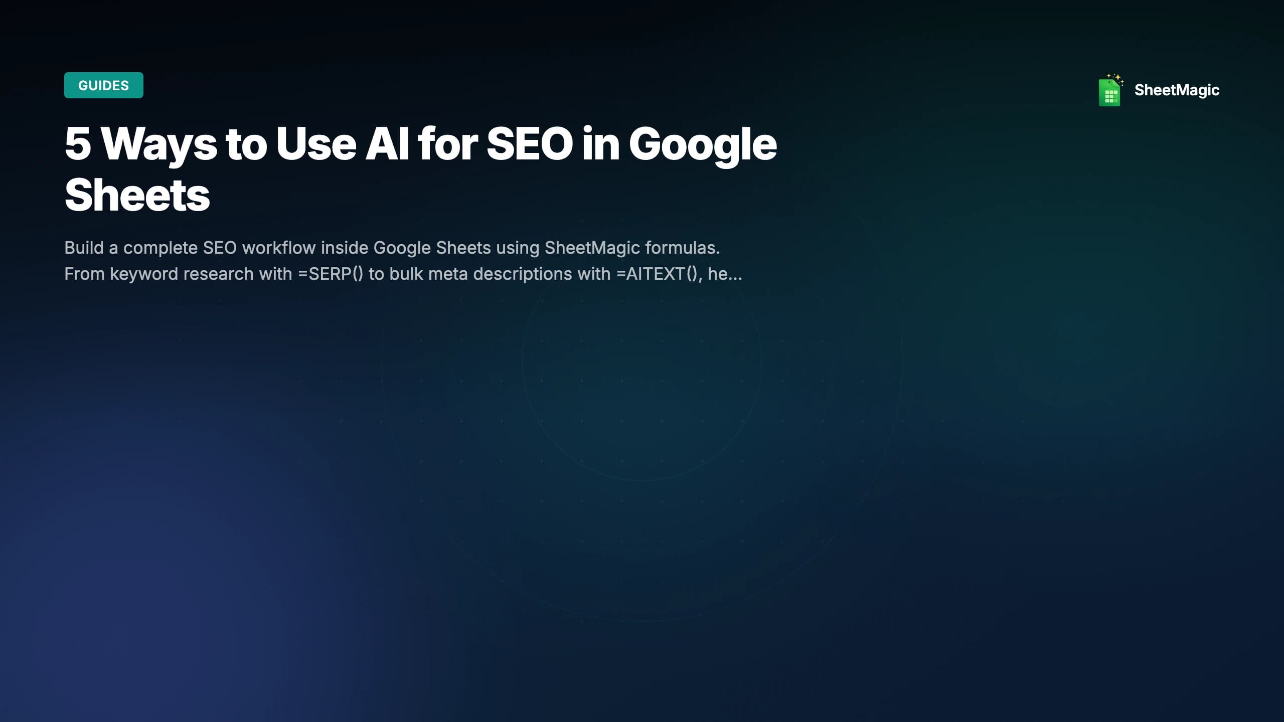 5 Ways to Use AI for SEO in Google Sheets