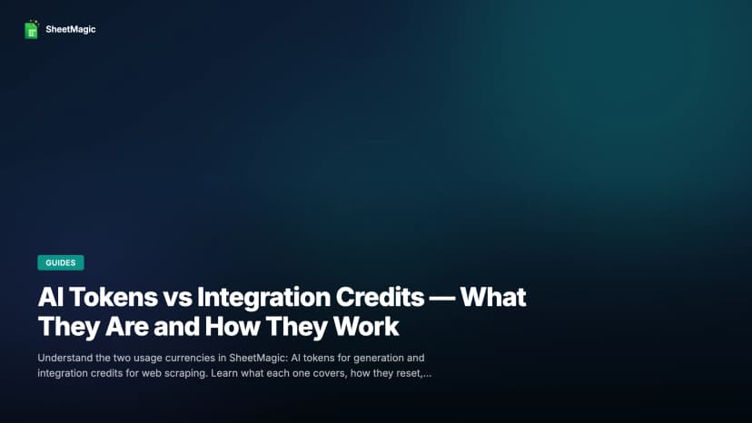 AI Tokens vs Integration Credits: What They Are and How They Work