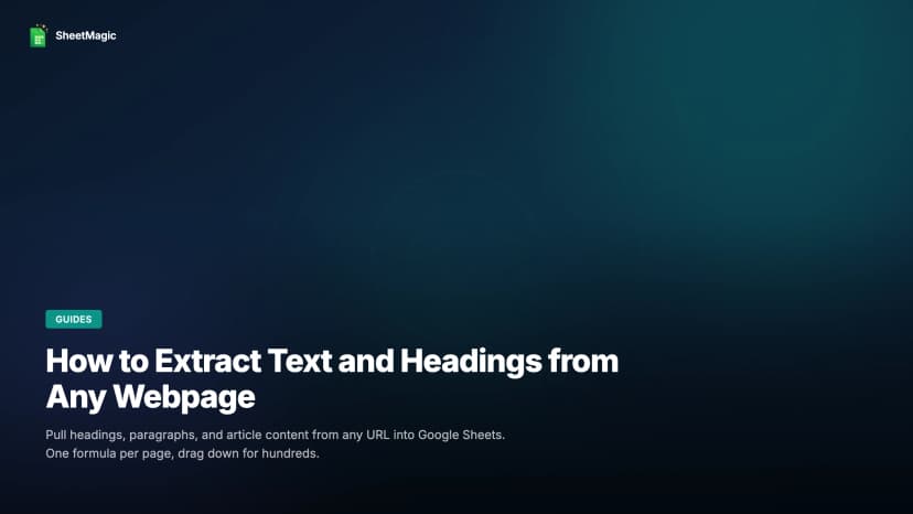 How to Extract Text and Headings from Any Webpage