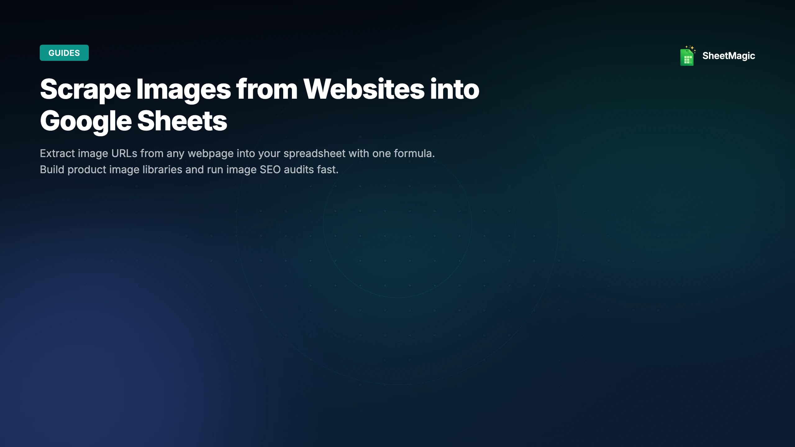 Scrape Images from Websites into Google Sheets