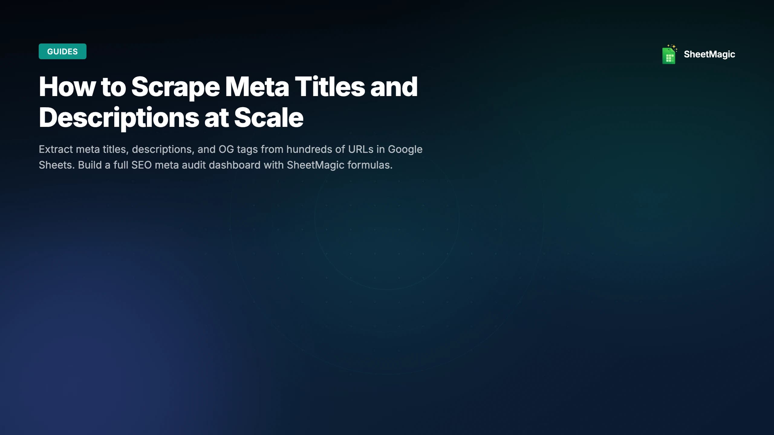 How to Scrape Meta Titles and Descriptions at Scale